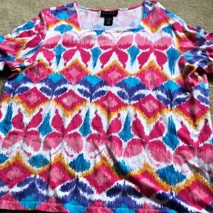 Butterfly print top